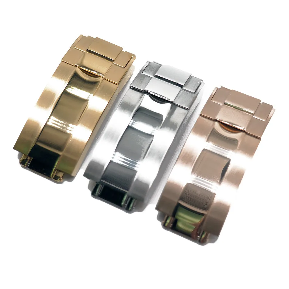 22mm Straight End White Rubber Watch Strap For Rolex