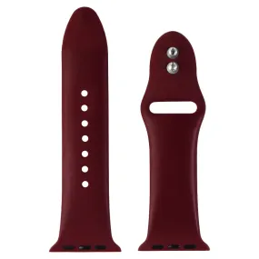 40mm Double Pin Band for Apple Watches All Series 40 & 38mm Cases - Dark Red