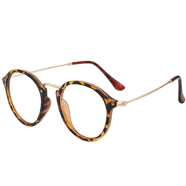 Alloy Framed Resin Lenses Retro Round Sunglasses