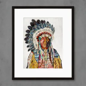 AMERICAN HERITAGE CHIEF limited edition paper print