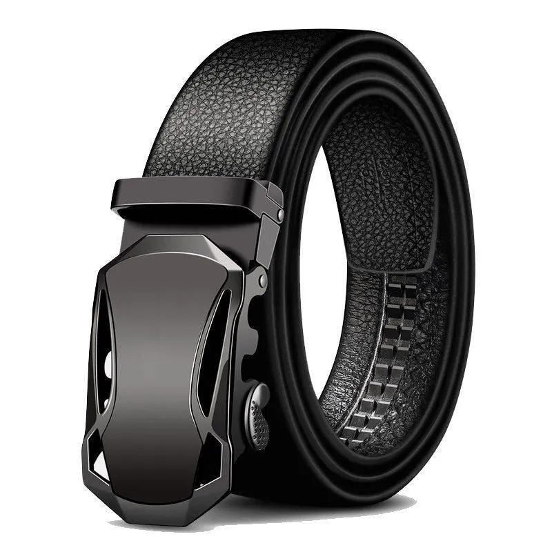 Angelo Ricci™ Automatic Buckle Leather Business Belt