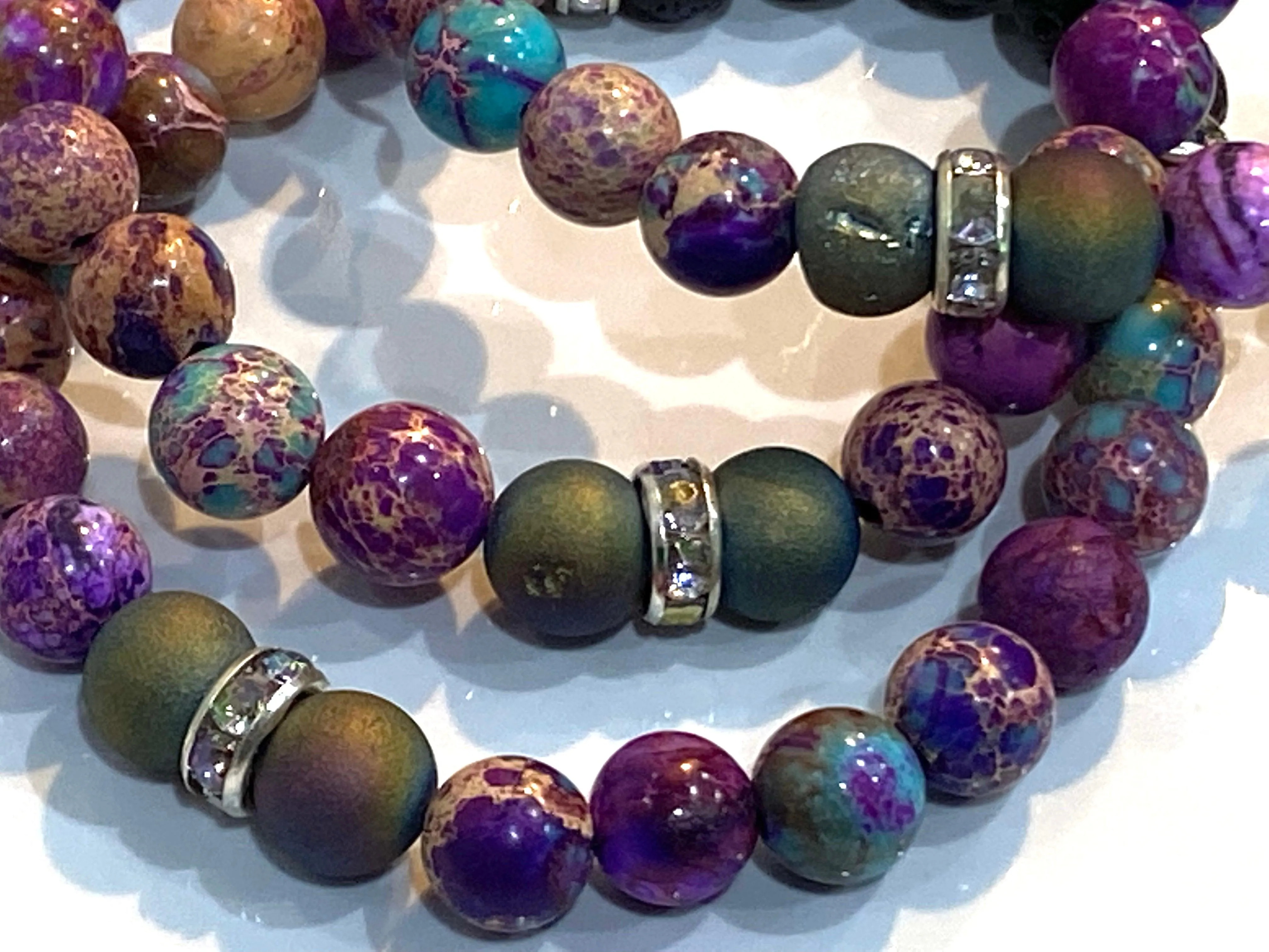 Aromatherapy Healing Stone Bracelet - GALAXY JASPER