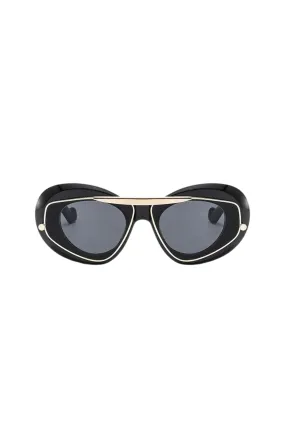 Aviator Frame Sunglasses Black Aviator Frame Sunglasses Black