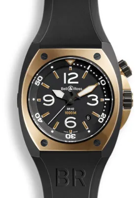 Bell & Ross Watch BR 02 Rose Gold & Carbon