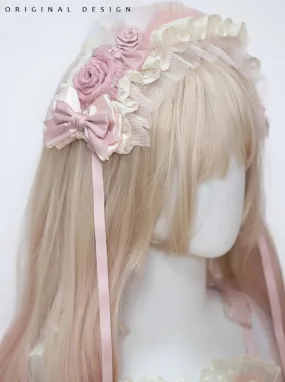 (BFM)The Accessories' Story~Satin Ballet~Sweet Lolita Headdress Feather Bow