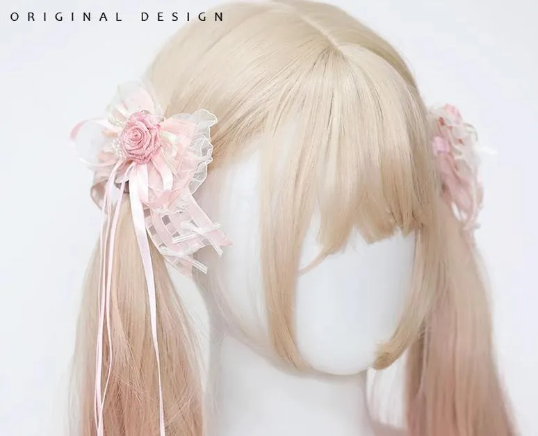 (BFM)The Accessories' Story~Satin Ballet~Sweet Lolita Headdress Feather Bow