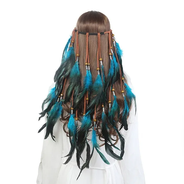 Boho Style Feather Headdress
