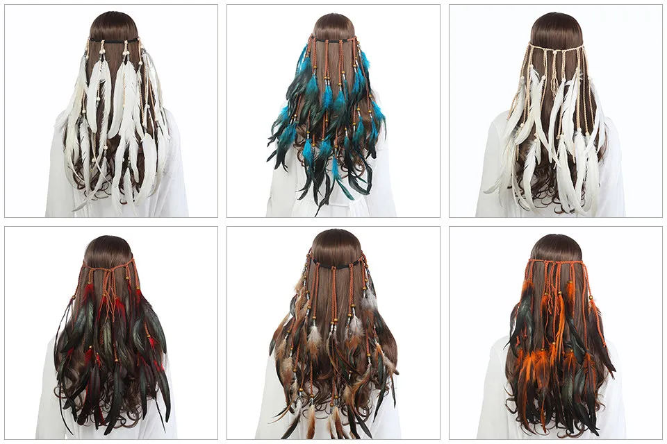 Boho Style Feather Headdress