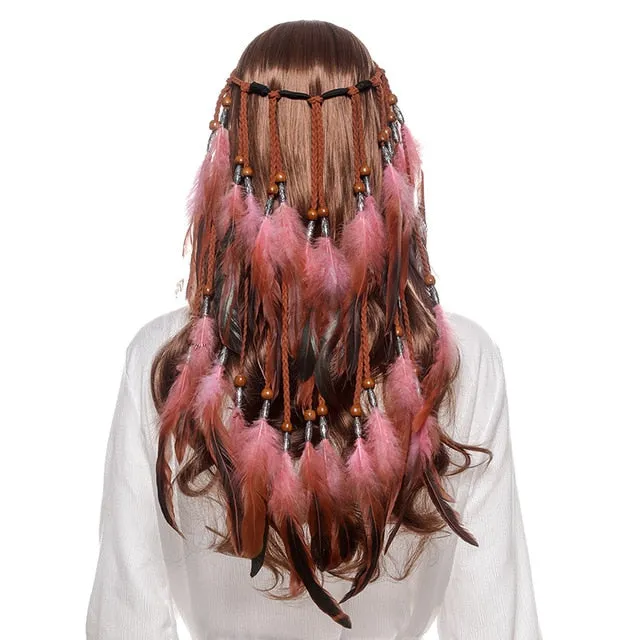 Boho Style Feather Headdress