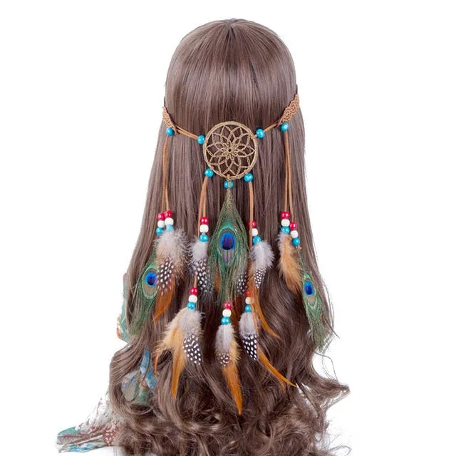Boho Style Feather Headdress