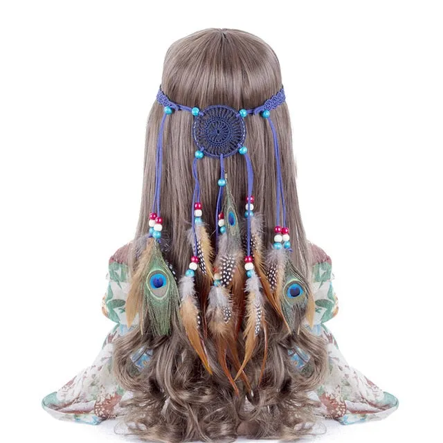 Boho Style Feather Headdress