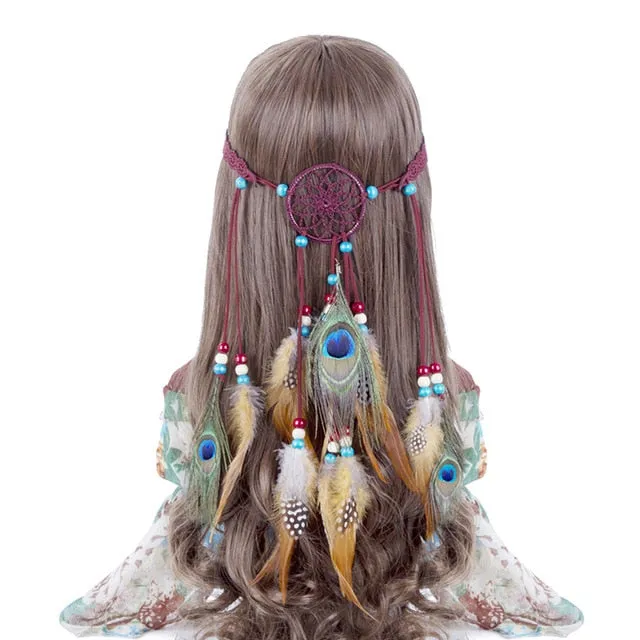 Boho Style Feather Headdress