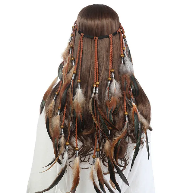 Boho Style Feather Headdress