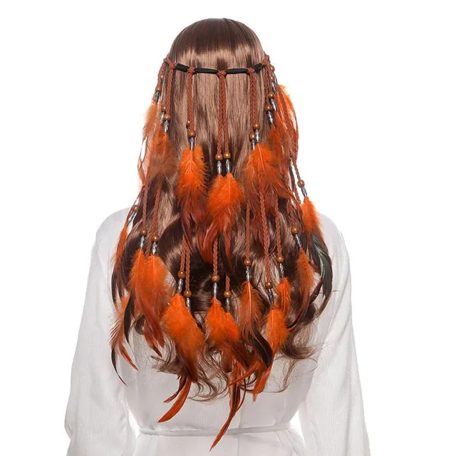 Boho Style Feather Headdress