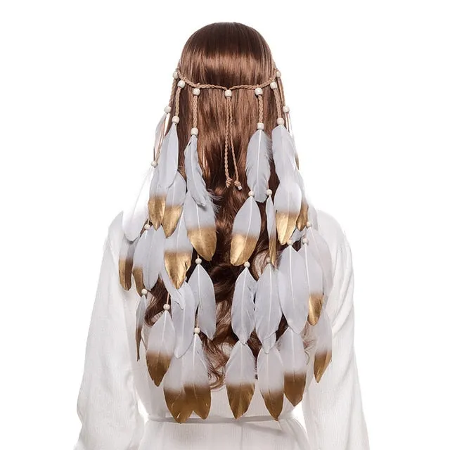 Boho Style Feather Headdress