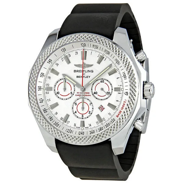 Breitling Bentley Barnato Silver Dial Chronograph Men's Watch A2536821-G734BKRD A2536821/G734