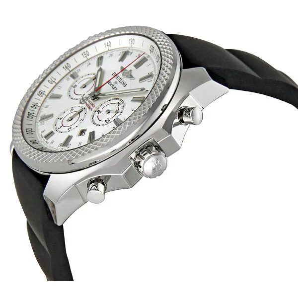 Breitling Bentley Barnato Silver Dial Chronograph Men's Watch A2536821-G734BKRD A2536821/G734