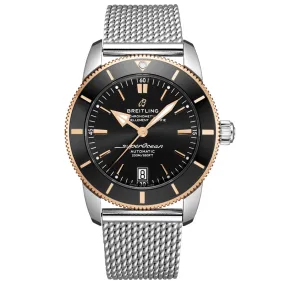 Breitling Superocean Heritage B20 42mm Black Dial 18ct Red Gold & Steel Automatic Gents Watch UB2010121B1A1