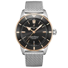 Breitling Superocean Heritage B20 44mm Black Dial 18ct Red Gold & Steel Automatic Gents Watch UB2030121B1A1