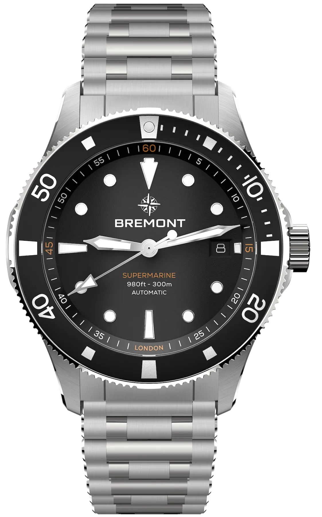 Bremont Supermarine 300M Date Black Bracelet