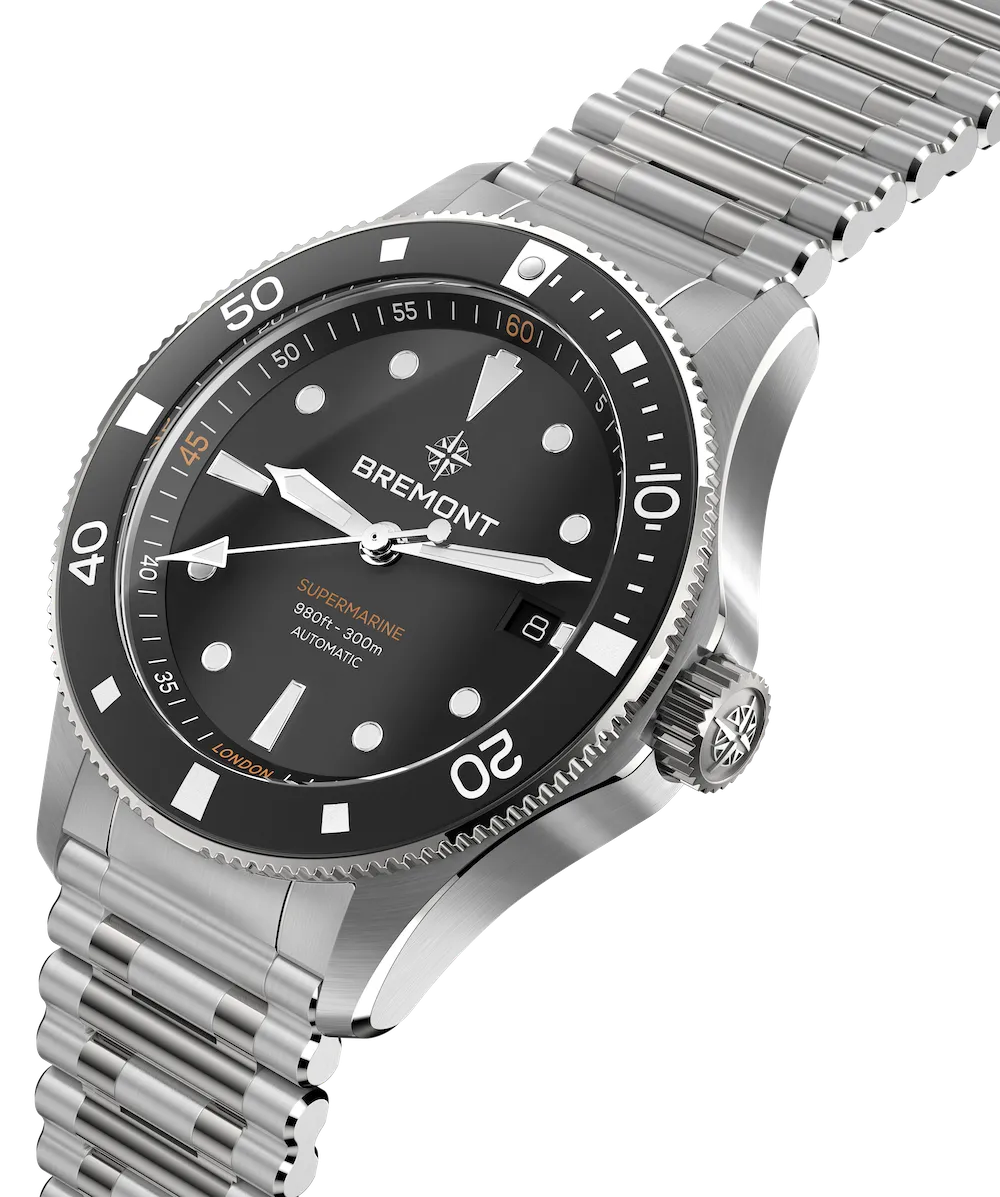 Bremont Supermarine 300M Date Black Bracelet