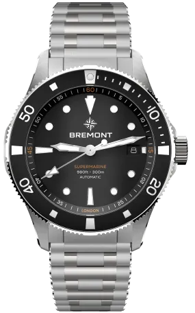 Bremont Supermarine 300M Date Black Bracelet