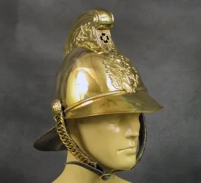 British Brass Merryweather Parade Fire Helmet