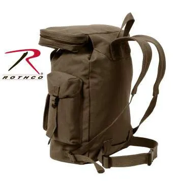 Canvas European Style Rucksack, Earth Brown