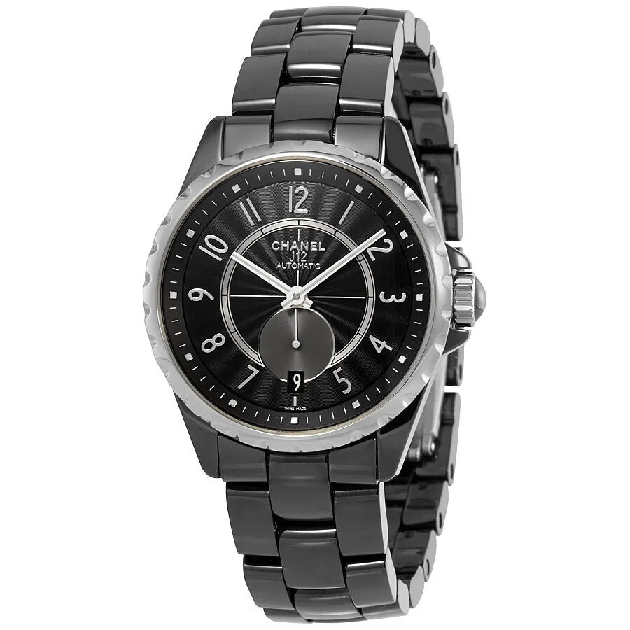 Chanel J12 Automatic Black Dial Watch H3836