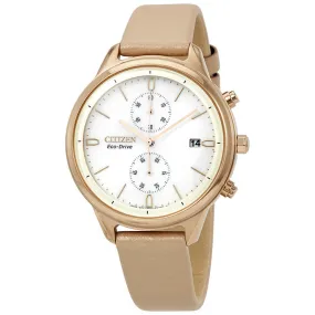 Citizen Chandler Chronograph White Dial Ladies Watch FB2003-05A