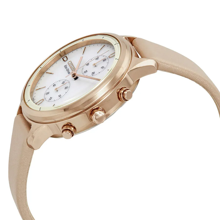 Citizen Chandler Chronograph White Dial Ladies Watch FB2003-05A
