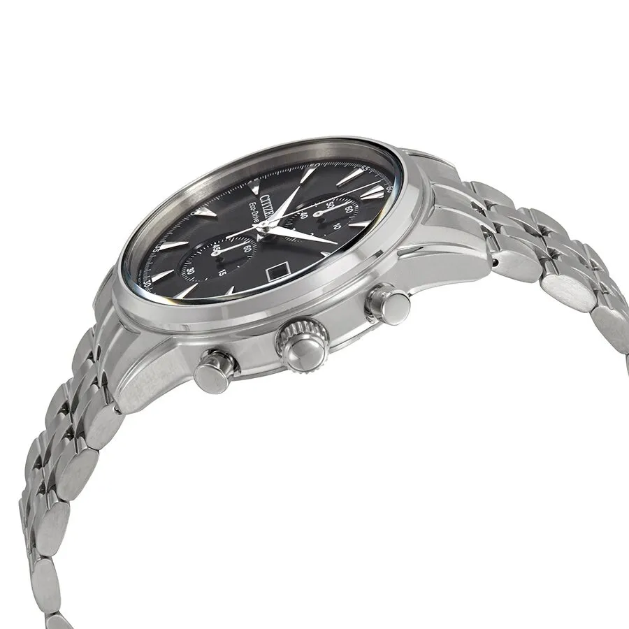 Citizen Corso Eco-Drive Chronograph Black Dial Men's Watch CA7000-55E