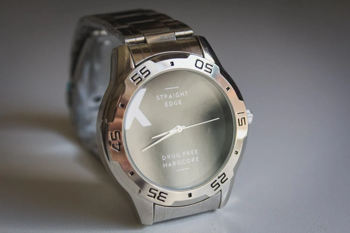 Clean Stainless Steel Sport Watch