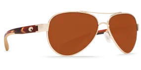 Costa Del Mar Loreto Sunglasses - Rose Gold Temple/Copper 580P