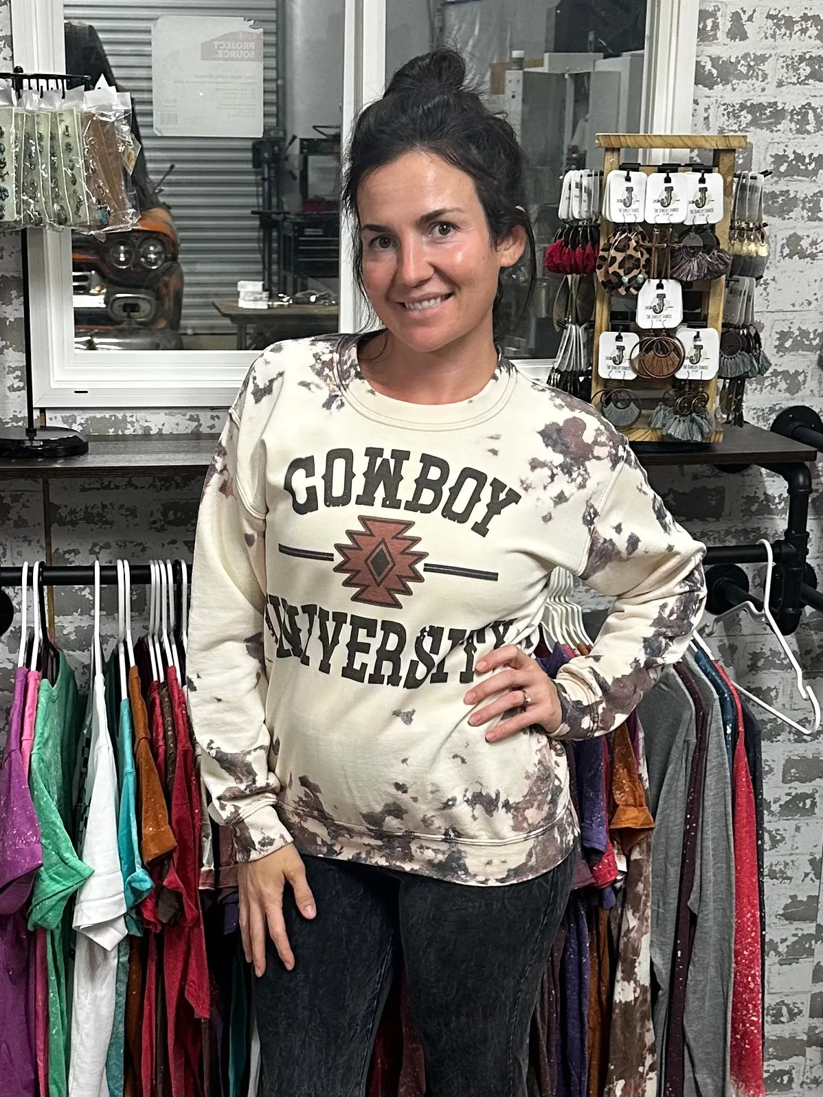 Cowhide Cowboy University Sweatshirt 🤠