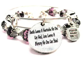Death Leaves A Heartache No One Can Heal Love Leaves A Memory No One Can Steal 2 Piece Collection