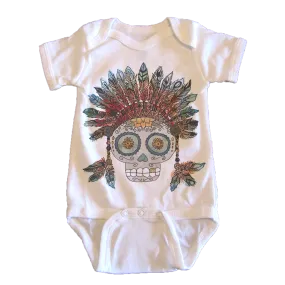 Dia de los Muertos Skull - onesie