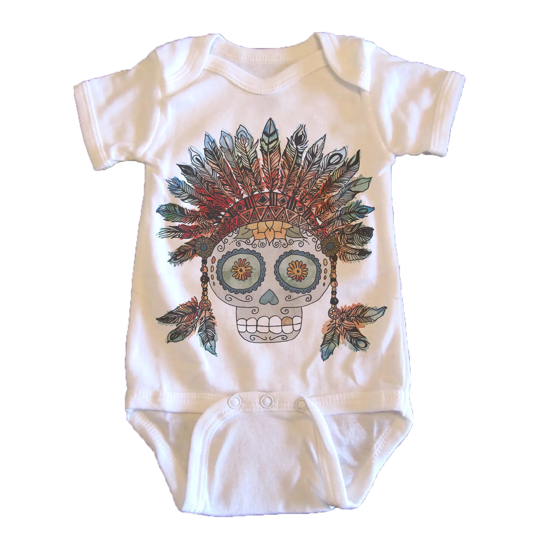 Dia de los Muertos Skull - onesie
