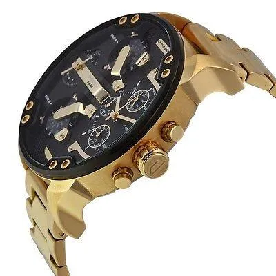 Diesel Men's DZ-7371 Mr Daddy Dual Zone Chronograph Black Dial Leather Watch
