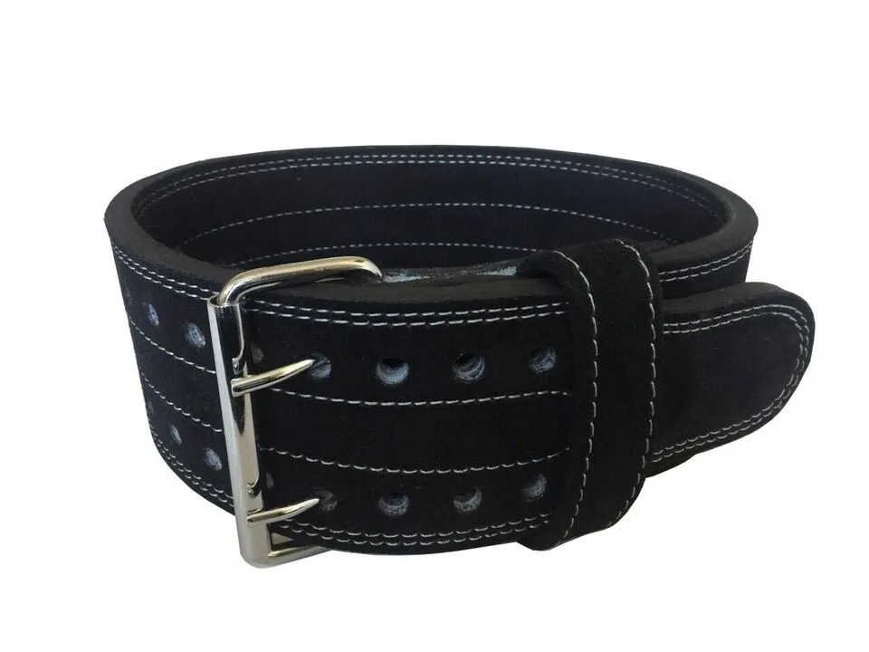 Double Prong Leather Belt Weightlifting