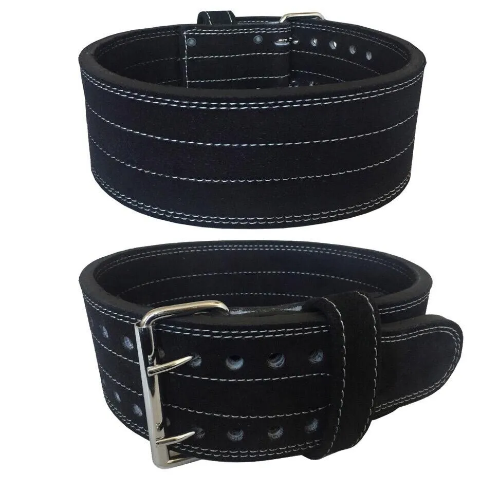 Double Prong Leather Belt Weightlifting