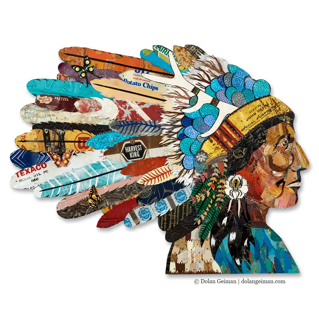DREAM TALKER (CACTUS) original metal wall sculpture