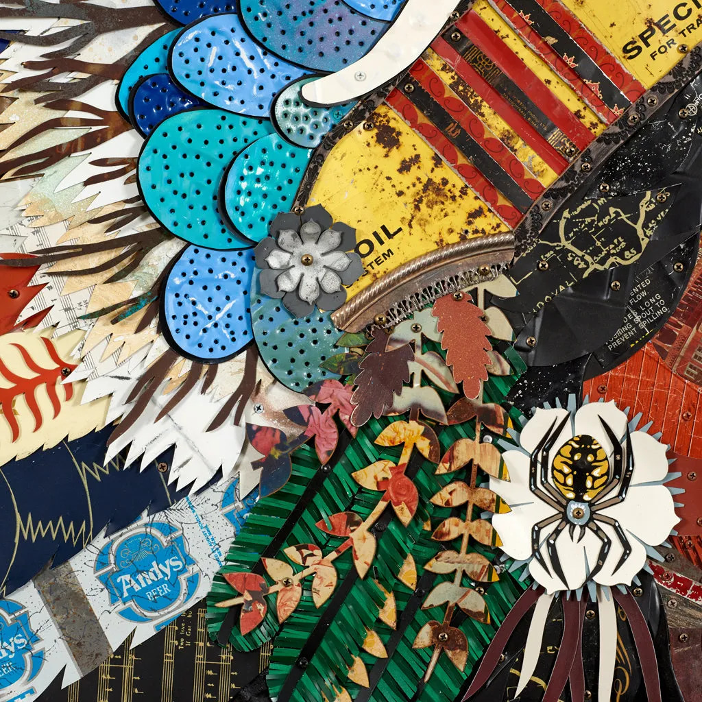 DREAM TALKER (CACTUS) original metal wall sculpture