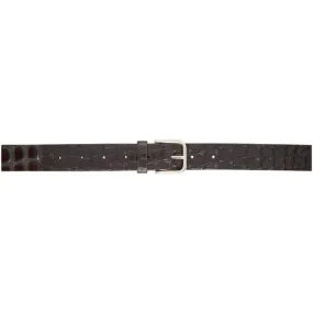 Dries Van Noten Brown Croc Belt