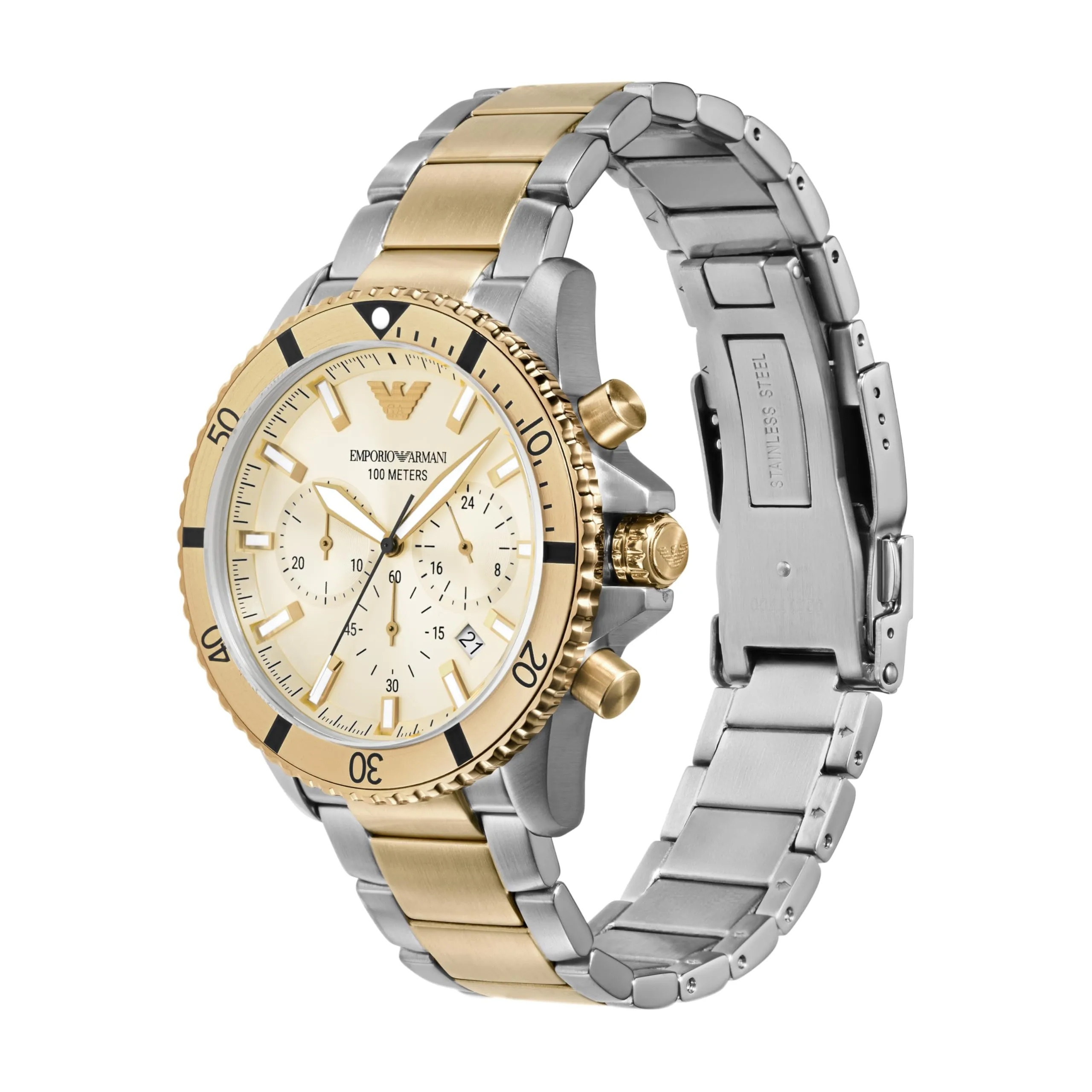 Emporio Armani Analog Beige Dial Men's Watch-AR11606