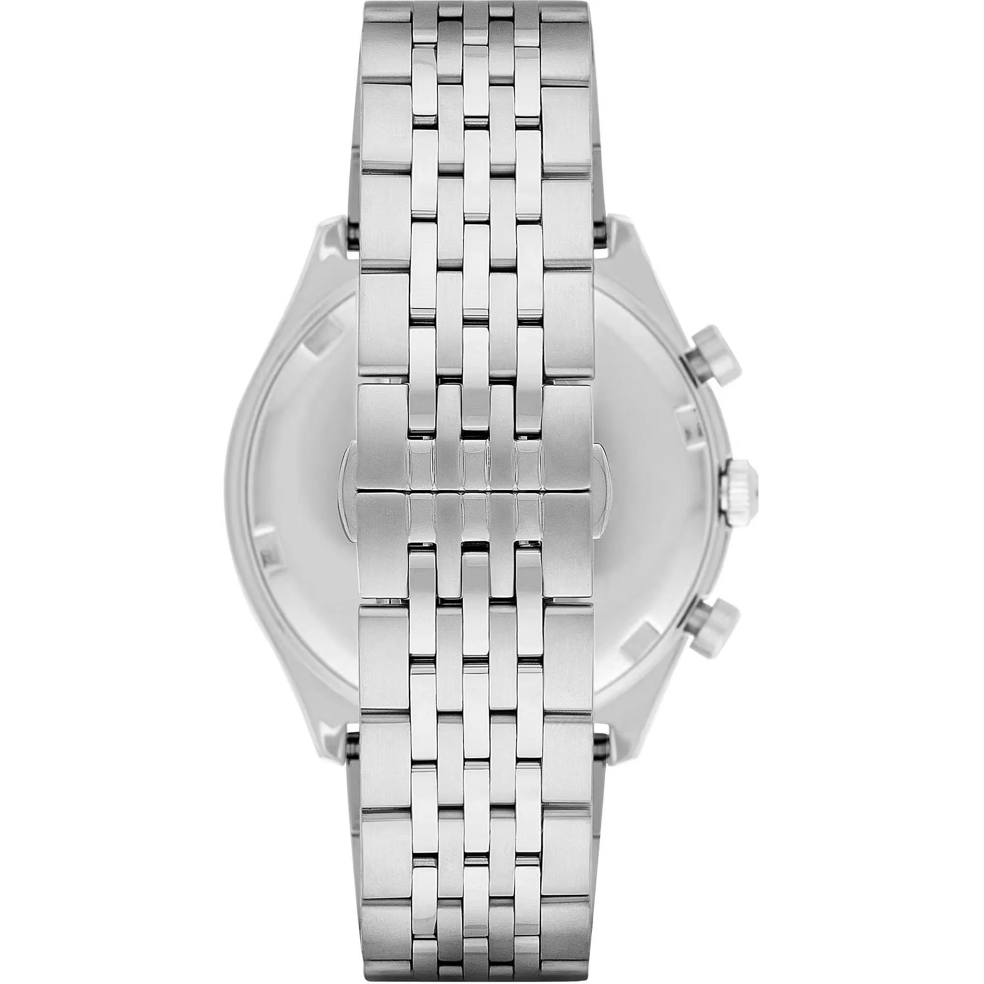 Emporio Armani Silver Steel Chronograph Watch