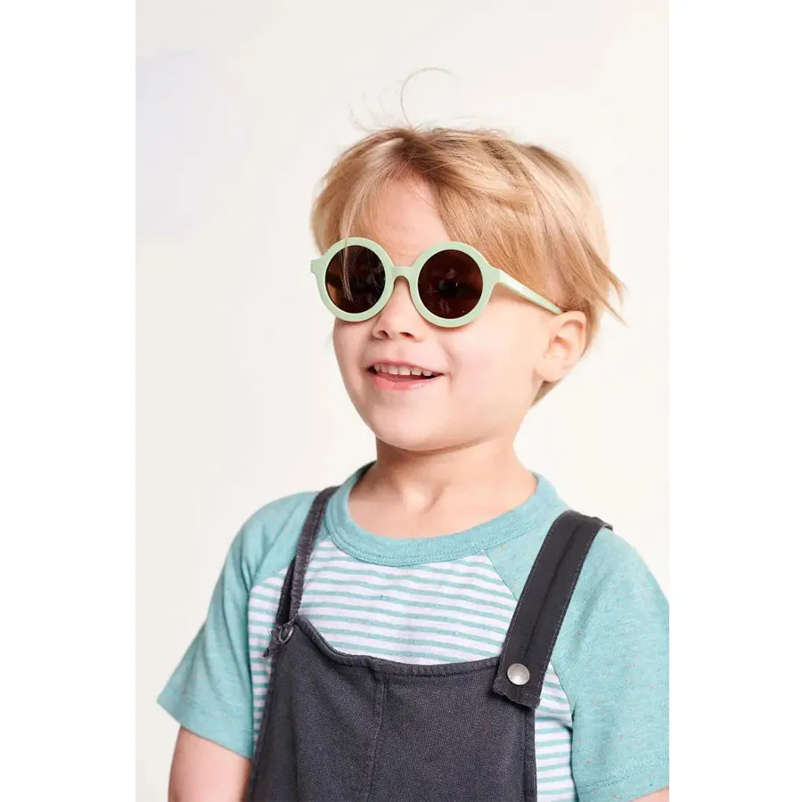 Euro Round All The Rage Sage Sunglasses with Amber lens