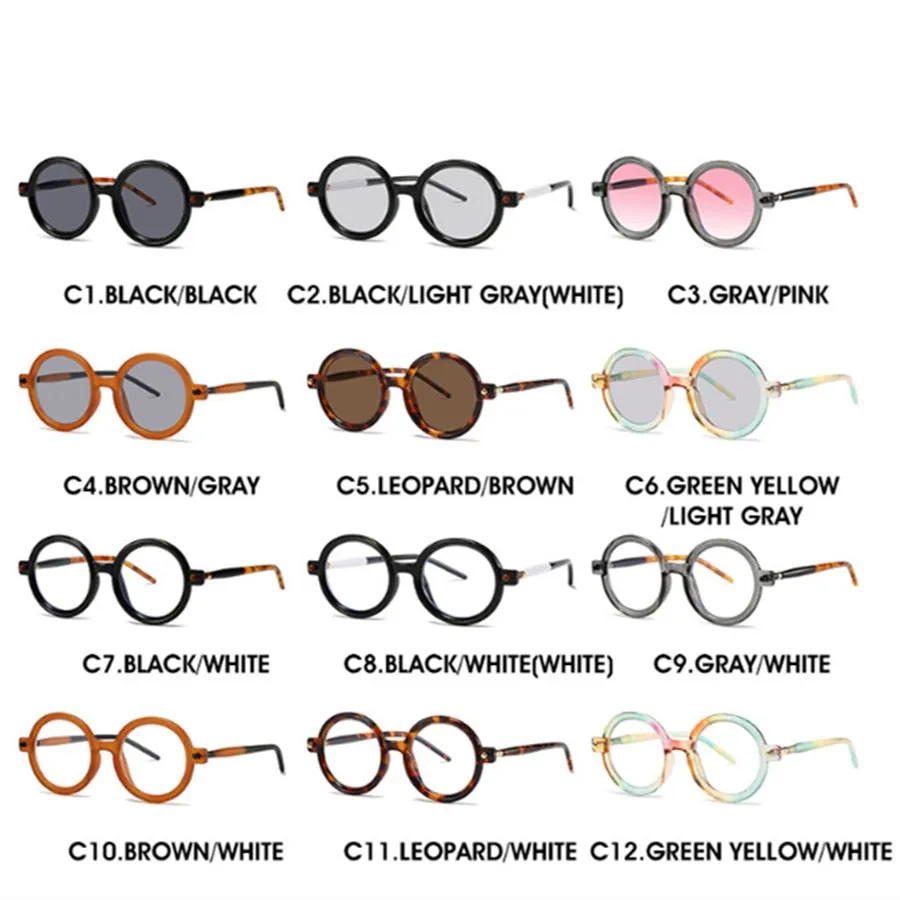 Fashion Retro Oversized Round Quality Frame
