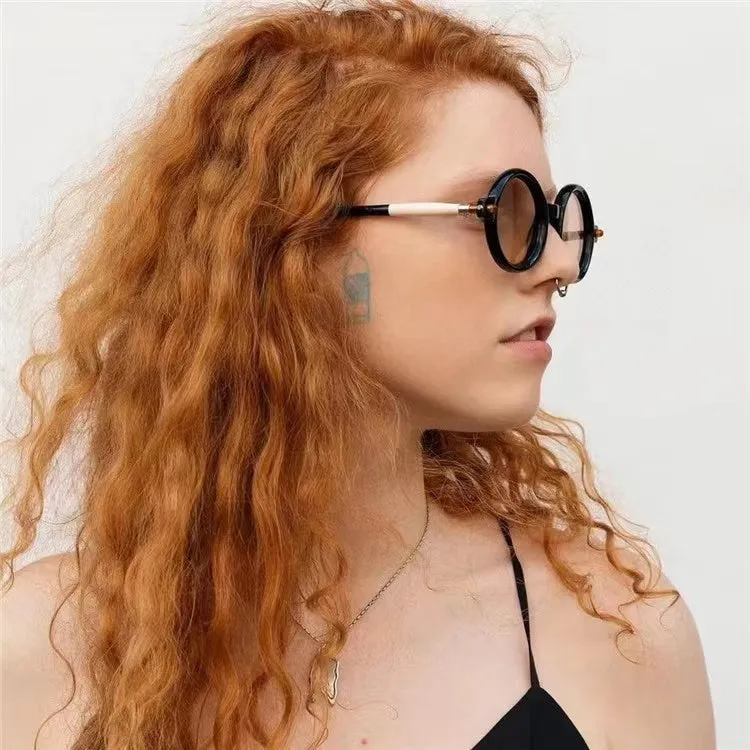 Fashion Retro Oversized Round Quality Frame