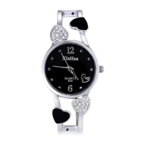 Fashion Steel Bracelet  Women'S Rhinestone Watches